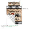 Ohaprints-Quilt-Bed-Set-Pillowcase-All-Hearts-Come-Home-For-Christmas-Wreath-Snowflake-Buffalo-Plaid-Blanket-Bedspread-Bedding-3799-Queen (80'' x 90'')