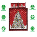 Ohaprints-Quilt-Bed-Set-Pillowcase-Bulldog-Christmas-Noel-Xmas-Tree-Dog-Lover-Blanket-Bedspread-Bedding-3819-Double (70'' x 80'')