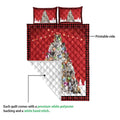 Ohaprints-Quilt-Bed-Set-Pillowcase-Bulldog-Christmas-Noel-Xmas-Tree-Dog-Lover-Blanket-Bedspread-Bedding-3819-Queen (80'' x 90'')