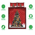 Ohaprints-Quilt-Bed-Set-Pillowcase-Dachshund-Christmas-Noel-Xmas-Tree-Dog-Lover-Blanket-Bedspread-Bedding-3820-Double (70'' x 80'')