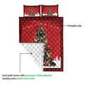 Ohaprints-Quilt-Bed-Set-Pillowcase-Dachshund-Christmas-Noel-Xmas-Tree-Dog-Lover-Blanket-Bedspread-Bedding-3820-Queen (80'' x 90'')