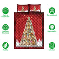 Ohaprints-Quilt-Bed-Set-Pillowcase-Golden-Retriever-Christmas-Noel-Xmas-Tree-Dog-Lover-Blanket-Bedspread-Bedding-3821-Double (70'' x 80'')