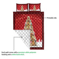 Ohaprints-Quilt-Bed-Set-Pillowcase-Golden-Retriever-Christmas-Noel-Xmas-Tree-Dog-Lover-Blanket-Bedspread-Bedding-3821-Queen (80'' x 90'')