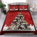 Ohaprints-Quilt-Bed-Set-Pillowcase-Pug-Christmas-Noel-Xmas-Tree-Dog-Lover-Blanket-Bedspread-Bedding-3822-King (90'' x 100'')