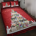 Ohaprints-Quilt-Bed-Set-Pillowcase-Shih-Tzu-Christmas-Noel-Xmas-Tree-Dog-Lover-Blanket-Bedspread-Bedding-3823-Throw (55'' x 60'')