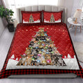 Ohaprints-Quilt-Bed-Set-Pillowcase-Chihuahua-Christmas-Noel-Xmas-Tree-Dog-Lover-Blanket-Bedspread-Bedding-3824-King (90'' x 100'')