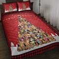 Ohaprints-Quilt-Bed-Set-Pillowcase-German-Shepherd-Christmas-Noel-Xmas-Tree-Dog-Lover-Blanket-Bedspread-Bedding-3825-Throw (55'' x 60'')