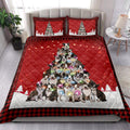 Ohaprints-Quilt-Bed-Set-Pillowcase-Boston-Terrier-Christmas-Noel-Xmas-Tree-Dog-Lover-Blanket-Bedspread-Bedding-3827-King (90'' x 100'')