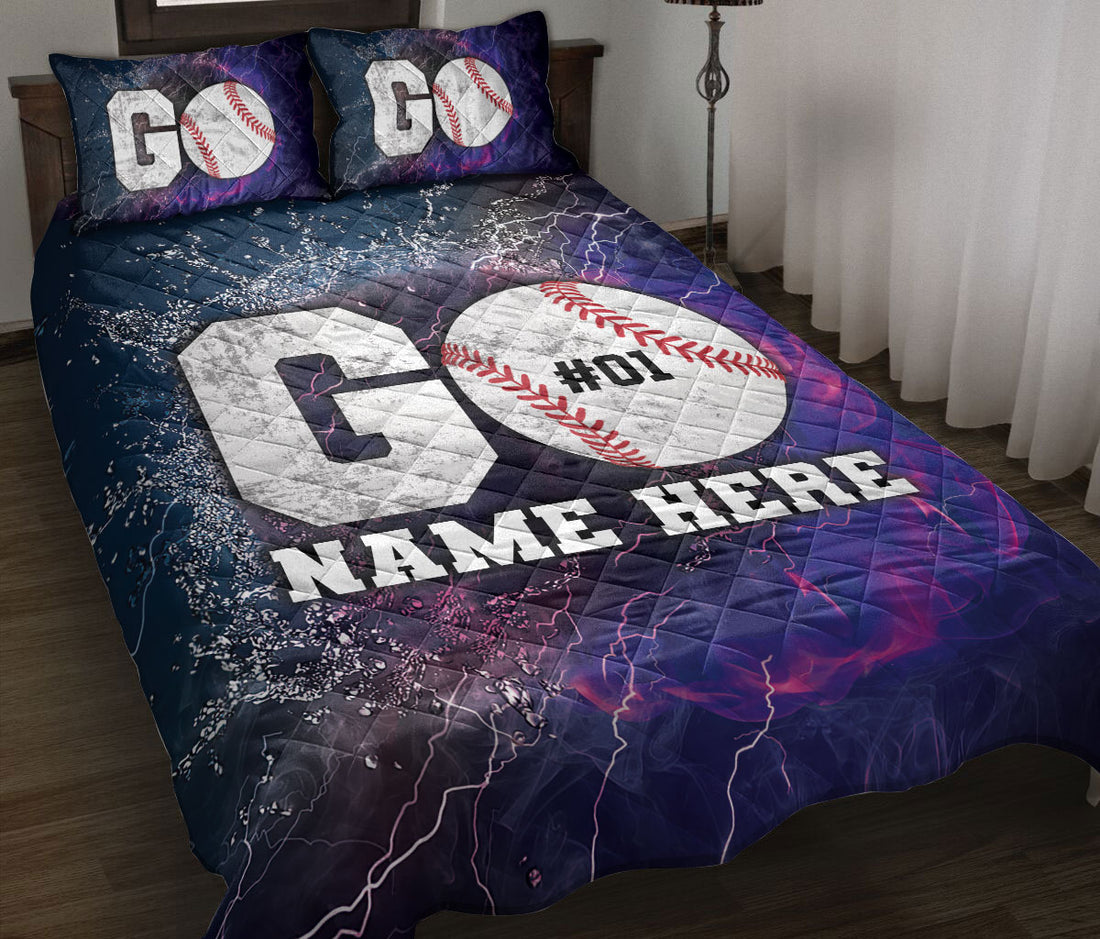 Ohaprints-Quilt-Bed-Set-Pillowcase-Go-Baseball-Player-Custom-Personalized-Name-Number-Blanket-Bedspread-Bedding-3196-Throw (55'' x 60'')