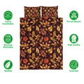 Ohaprints-Quilt-Bed-Set-Pillowcase-Happy-Thanksgiving-Autumn-Leaves-Acorns-Blanket-Bedspread-Bedding-3851-Double (70'' x 80'')