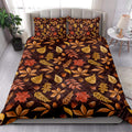 Ohaprints-Quilt-Bed-Set-Pillowcase-Happy-Thanksgiving-Autumn-Leaves-Acorns-Blanket-Bedspread-Bedding-3851-King (90'' x 100'')