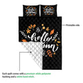 Ohaprints-Quilt-Bed-Set-Pillowcase-Happy-Thanksgiving-Hello-Autumn-Fall-Leaves-Pattern-Blanket-Bedspread-Bedding-3858-Queen (80'' x 90'')