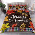 Ohaprints-Quilt-Bed-Set-Pillowcase-Happy-Thanksgiving-Always-Be-Thankful-Autumn-Leaves-Blanket-Bedspread-Bedding-3862-King (90'' x 100'')