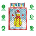 Ohaprints-Quilt-Bed-Set-Pillowcase-Funny-Christmas-Softball-Balls-Santa-Snowman-Blanket-Bedspread-Bedding-3884-Double (70'' x 80'')