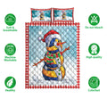 Ohaprints-Quilt-Bed-Set-Pillowcase-Funny-Christmas-Volleyball-Balls-Santa-Snowman-Blanket-Bedspread-Bedding-3885-Double (70'' x 80'')