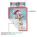 Ohaprints-Quilt-Bed-Set-Pillowcase-Funny-Christmas-Baseball-Balls-Santa-Snowman-Blanket-Bedspread-Bedding-3888-Queen (80'' x 90'')