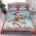 Ohaprints-Quilt-Bed-Set-Pillowcase-Funny-Christmas-Baseball-Balls-Santa-Snowman-Blanket-Bedspread-Bedding-3888-King (90'' x 100'')