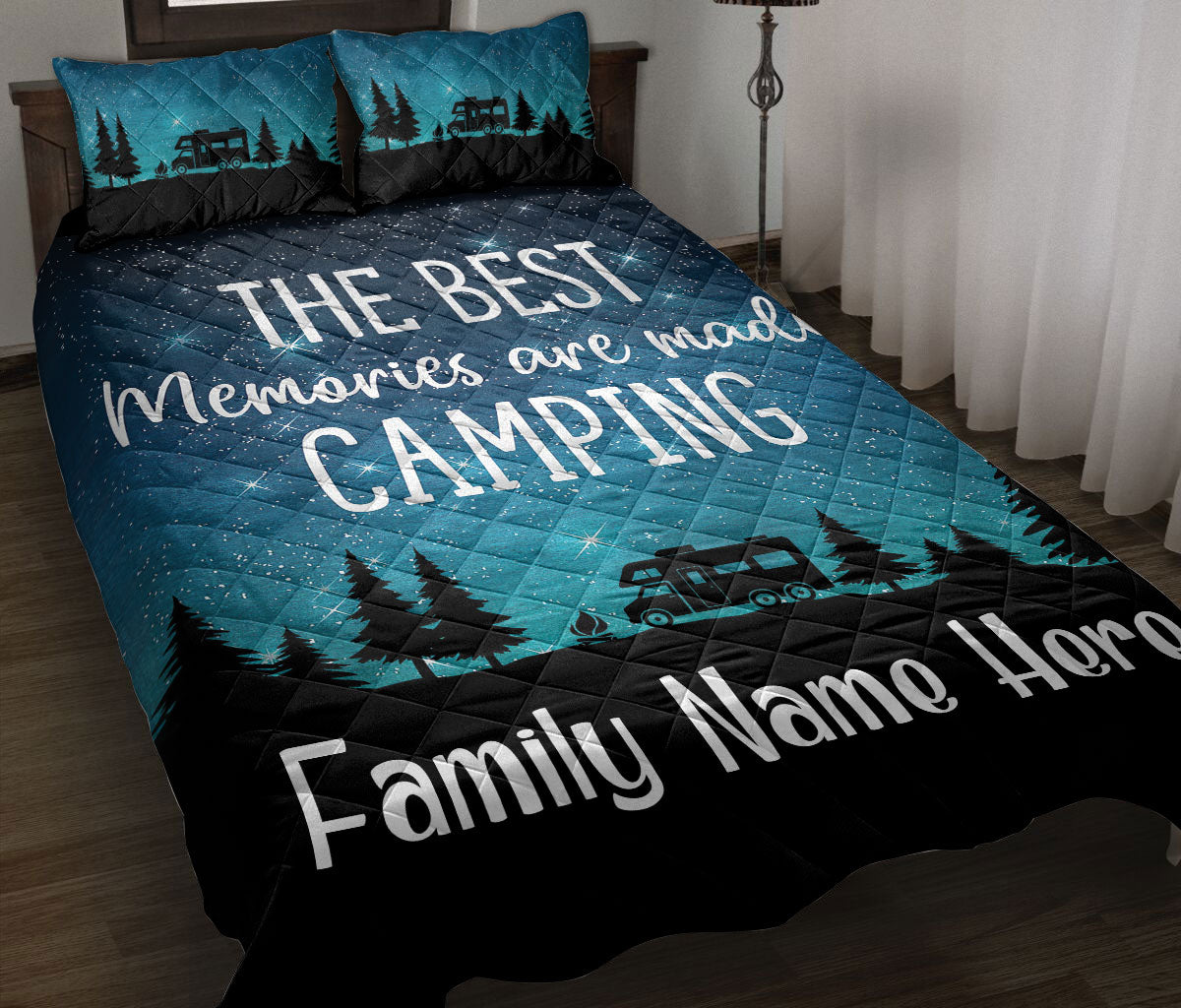 Ohaprints-Quilt-Bed-Set-Pillowcase-The-Best-Memories-Are-Made-Camping-Class-C-Custom-Personalized-Name-Blanket-Bedspread-Bedding-3711-Throw (55'' x 60'')