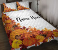 Ohaprints-Quilt-Bed-Set-Pillowcase-Autumn-Pumpkin-Harvest-Custom-Personalized-Name-Blanket-Bedspread-Bedding-3272-Throw (55'' x 60'')