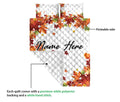 Ohaprints-Quilt-Bed-Set-Pillowcase-Autumn-Leaves-Custom-Personalized-Name-Blanket-Bedspread-Bedding-3276-Queen (80'' x 90'')