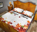 Ohaprints-Quilt-Bed-Set-Pillowcase-Autumn-Leaves-Custom-Personalized-Name-Blanket-Bedspread-Bedding-3276-King (90'' x 100'')