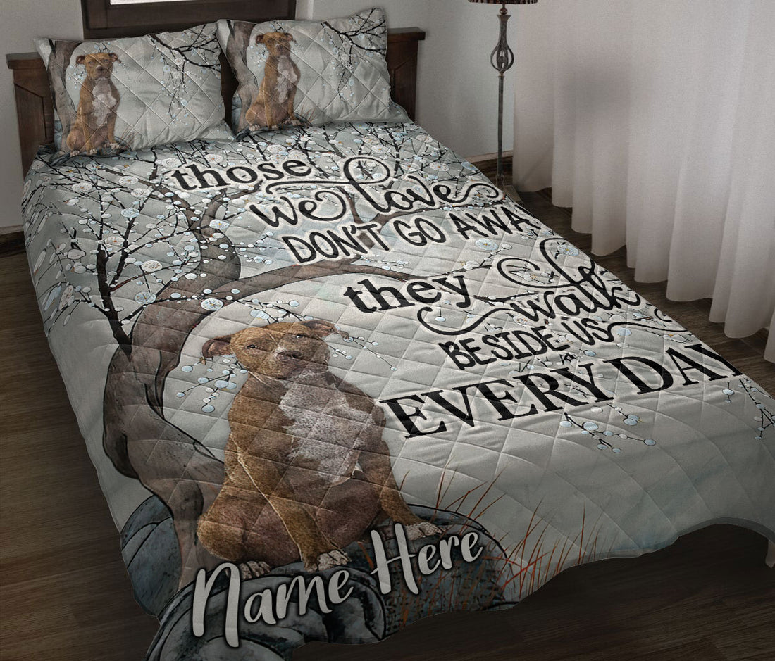 Ohaprints-Quilt-Bed-Set-Pillowcase-Memorial-American-Staffordshire-Dog-Custom-Personalized-Name-Blanket-Bedspread-Bedding-3605-Throw (55'' x 60'')