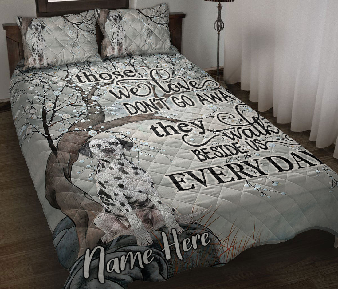 Ohaprints-Quilt-Bed-Set-Pillowcase-Memorial-Dalmatian-For-Those-We-Love-Custom-Personalized-Name-Blanket-Bedspread-Bedding-3606-Throw (55'' x 60'')