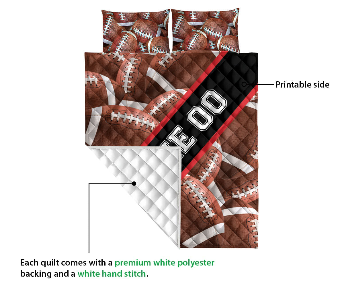 Ohaprints-Quilt-Bed-Set-Pillowcase-American-Football-Lovers-Custom-Personalized-Name-Number-Blanket-Bedspread-Bedding-1173-Queen (80'' x 90'')