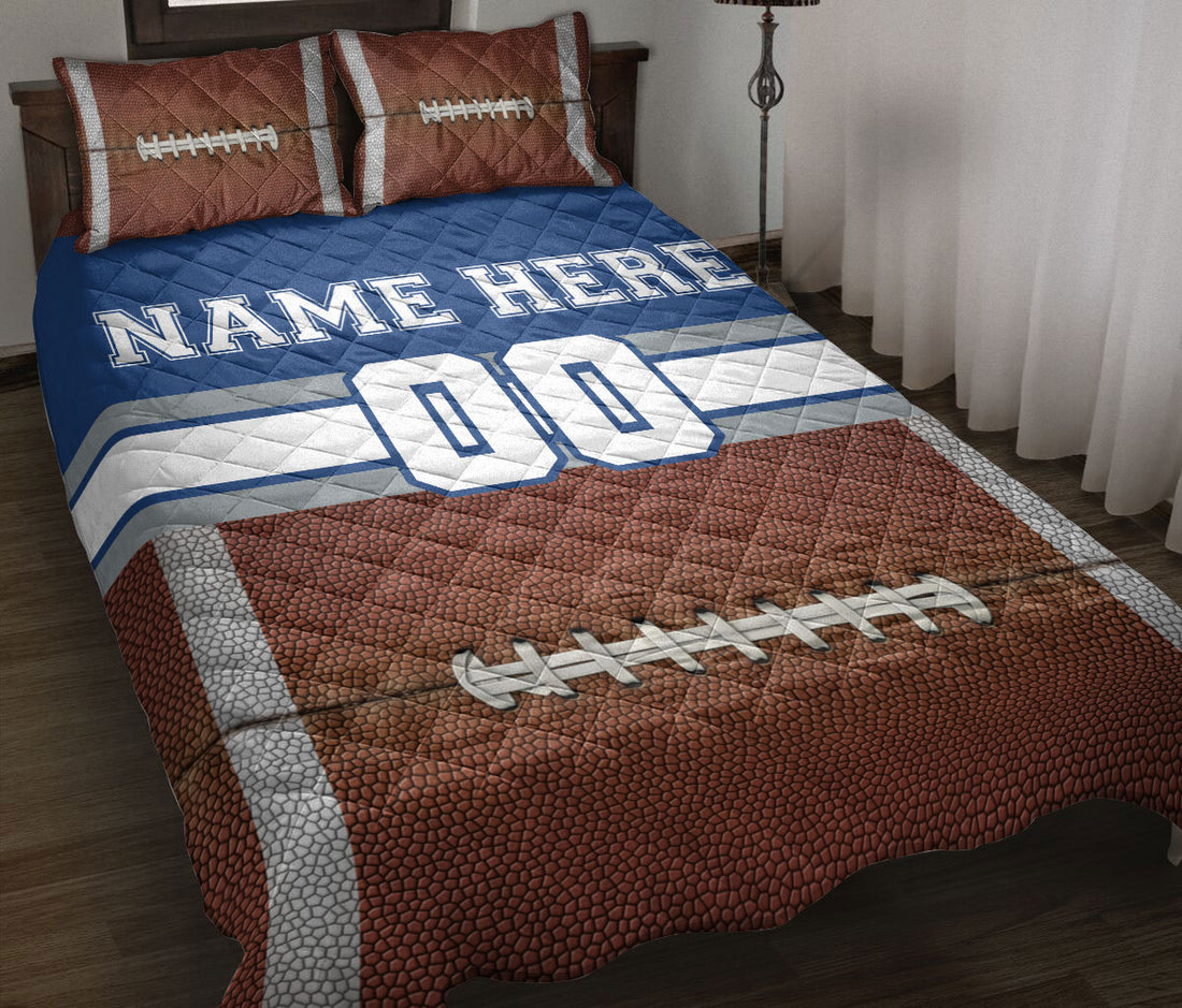 Ohaprints-Quilt-Bed-Set-Pillowcase-American-Football-Player-Fan-Gear-Custom-Personalized-Name-Number-Blanket-Bedspread-Bedding-1175-Throw (55'' x 60'')