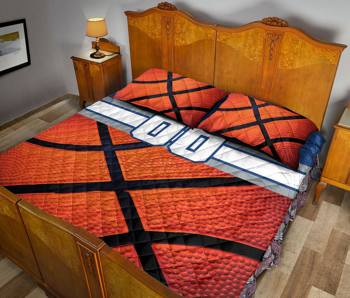 Ohaprints-Quilt-Bed-Set-Pillowcase-Basketball-Player-Fan-Gear-Custom-Personalized-Name-Number-Blanket-Bedspread-Bedding-2348-King (90'' x 100'')