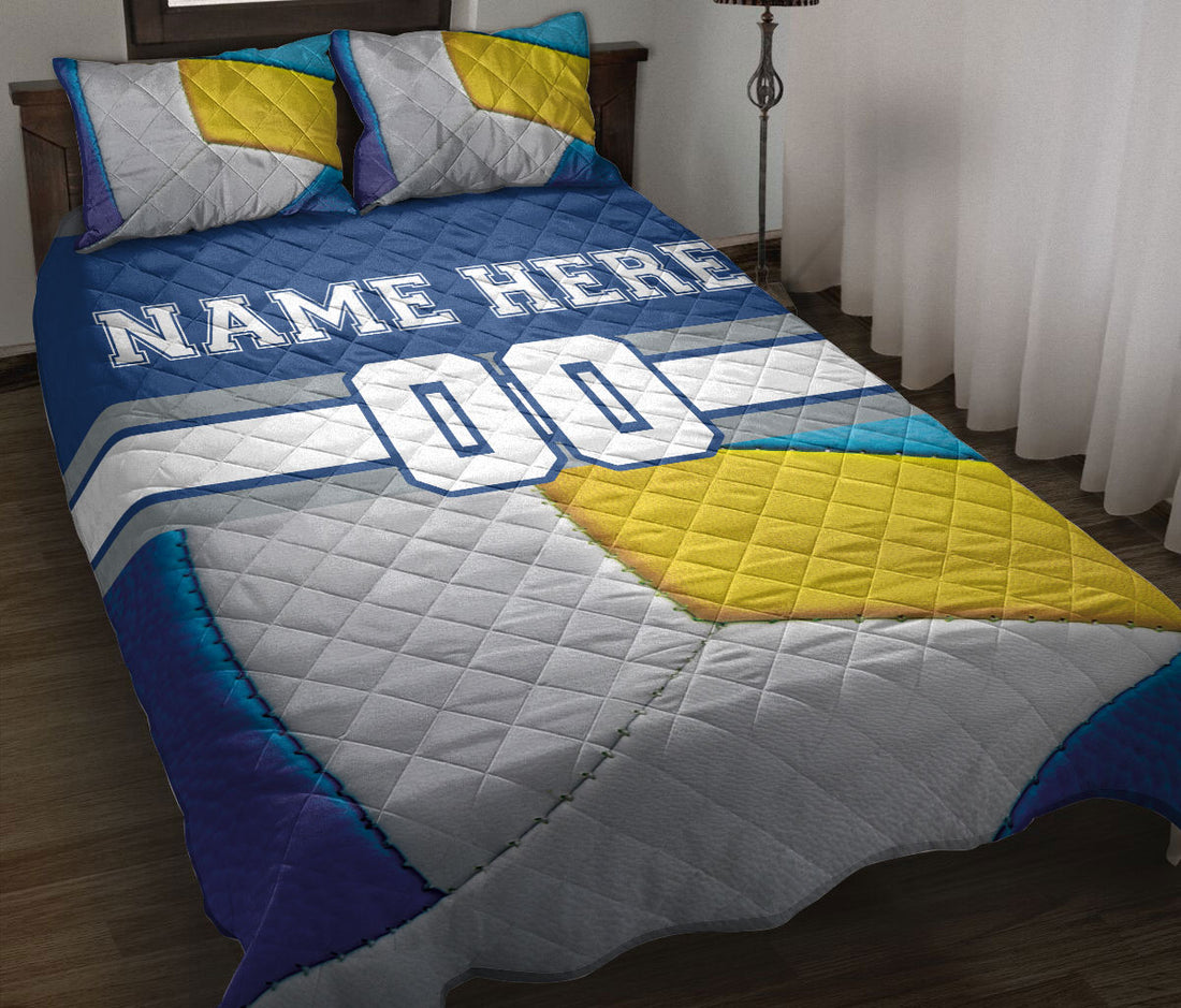 Ohaprints-Quilt-Bed-Set-Pillowcase-Volleyball-Player-Fan-Gear-Custom-Personalized-Name-Number-Blanket-Bedspread-Bedding-2941-Throw (55'' x 60'')