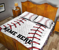 Ohaprints-Quilt-Bed-Set-Pillowcase-Baseball-Pattern-Custom-Personalized-Name-Blanket-Bedspread-Bedding-3179-King (90'' x 100'')