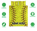 Ohaprints-Quilt-Bed-Set-Pillowcase-Softball-Pattern-Custom-Personalized-Name-Blanket-Bedspread-Bedding-3074-Double (70'' x 80'')