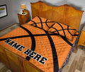 Ohaprints-Quilt-Bed-Set-Pillowcase-Basketball-Pattern-Custom-Personalized-Name-Blanket-Bedspread-Bedding-3393-King (90'' x 100'')