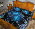 Ohaprints-Quilt-Bed-Set-Pillowcase-Turtle-And-Flower-Galaxy-Night-Blanket-Bedspread-Bedding-1793-Queen (80'' x 90'')