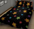 Ohaprints-Quilt-Bed-Set-Pillowcase-Little-Sea-Turtle-On-The-Sky-Colorful-Sea-Turtle-Ocean-Animal-Lover-Blanket-Bedspread-Bedding-1285-King (90'' x 100'')