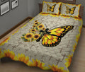 Ohaprints-Quilt-Bed-Set-Pillowcase-The-Cross-Pattern-Faith-Butterfly-Sunflower-Christian-Blanket-Bedspread-Bedding-1808-King (90'' x 100'')