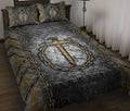 Ohaprints-Quilt-Bed-Set-Pillowcase-Jesus-Nail-Cross-And-Chain-Christian-Gift-Blanket-Bedspread-Bedding-1205-Throw (55'' x 60'')