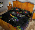 Ohaprints-Quilt-Bed-Set-Pillowcase-Rainbow-Rose-Ribbon-Mandala-Pattern-Lgbt-Pride-Blanket-Bedspread-Bedding-36-Queen (80'' x 90'')