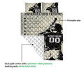 Ohaprints-Quilt-Bed-Set-Pillowcase-Baseball-Life-Lesson-Boy-Player-Fan-Vintage-Custom-Personalized-Name-Number-Blanket-Bedspread-Bedding-3185-Queen (80'' x 90'')