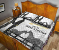 Ohaprints-Quilt-Bed-Set-Pillowcase-Horse-Lover-Western-Cowboy-Cowgirl-Couple-Vintage-White-Grey-Love-Gift-Blanket-Bedspread-Bedding-2033-Queen (80'' x 90'')