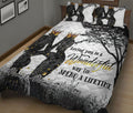 Ohaprints-Quilt-Bed-Set-Pillowcase-Black-White-King-Queen-Coule-Vintage-Love-Gift-Custom-Personalized-Name-Blanket-Bedspread-Bedding-2627-King (90'' x 100'')