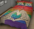 Ohaprints-Quilt-Bed-Set-Pillowcase-I-Choose-You-Lgbt-Pride-Rainbow-Heart-Hand-Love-Gift-Blanket-Bedspread-Bedding-1448-King (90'' x 100'')