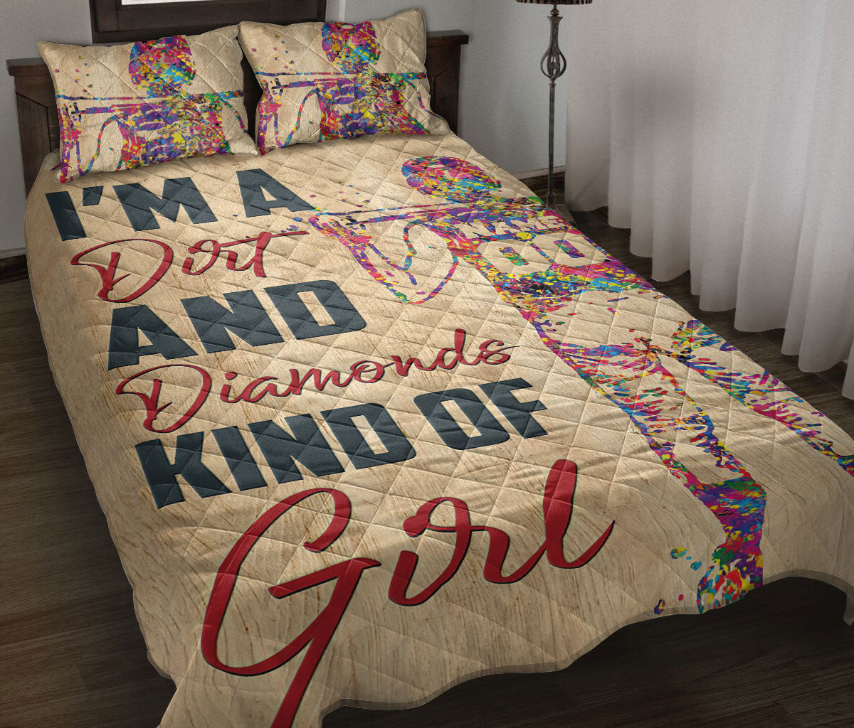 Ohaprints-Quilt-Bed-Set-Pillowcase-Softball-Batter-Dirt-Diamon-Girl-Princess-Idea-Custom-Personalized-Name-Number-Blanket-Bedspread-Bedding-3093-Throw (55'' x 60'')