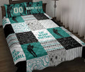 Ohaprints-Quilt-Bed-Set-Pillowcase-Softball-Girl-Pitcher-Player-Fan-Patchwork-Custom-Personalized-Name-Number-Blanket-Bedspread-Bedding-3097-Throw (55'' x 60'')