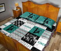 Ohaprints-Quilt-Bed-Set-Pillowcase-Lineman-Decor-Idea-Turquoise-Patchwork-Custom-Personalized-Name-Blanket-Bedspread-Bedding-3739-King (90'' x 100'')