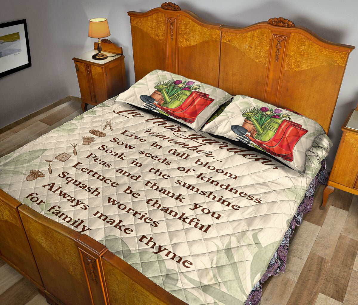 Ohaprints-Quilt-Bed-Set-Pillowcase-In-This-Garden-Gardening-Gardener-Plant-Flower-Lover-Custom-Personalized-Name-Blanket-Bedspread-Bedding-23-Queen (80'' x 90'')