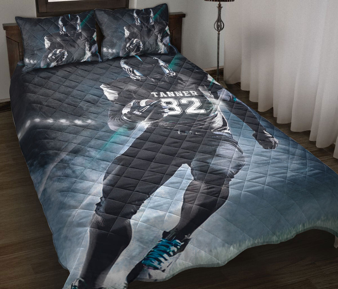 Ohaprints-Quilt-Bed-Set-Pillowcase-Football-Try-To-Score-A-Touchdown-Custom-Personalized-Name-Number-Blanket-Bedspread-Bedding-2949-Throw (55'' x 60'')