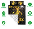 Ohaprints-Quilt-Bed-Set-Pillowcase-Soccer-Player-Gold-Fan-Lover-Gift-Custom-Personalized-Name-Number-Blanket-Bedspread-Bedding-3017-Double (70'' x 80'')