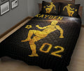 Ohaprints-Quilt-Bed-Set-Pillowcase-Soccer-Player-Gold-Fan-Lover-Gift-Custom-Personalized-Name-Number-Blanket-Bedspread-Bedding-3017-King (90'' x 100'')